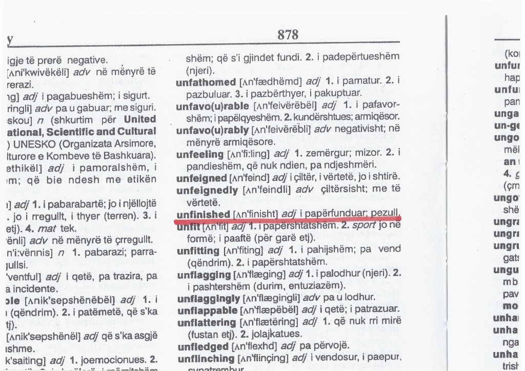 What remains unfinished in your story? Write to us.